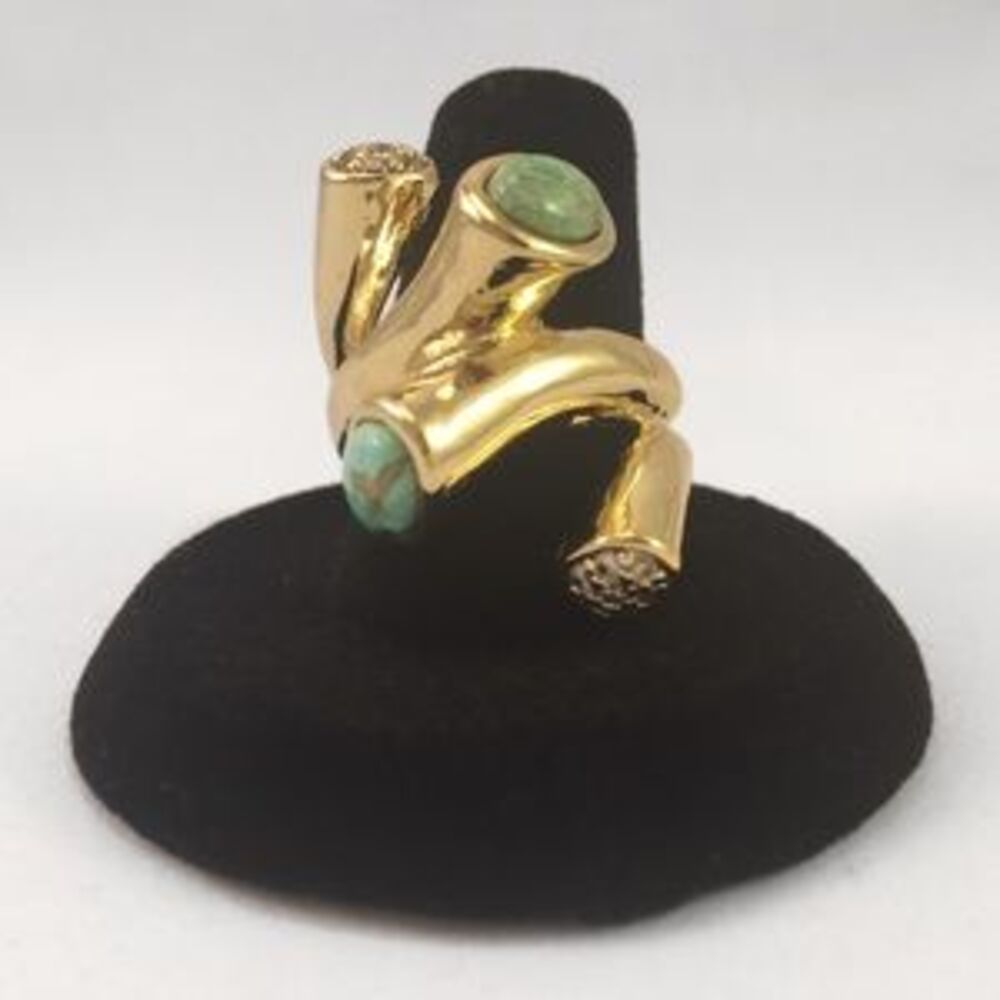 Turquoise abstract ring